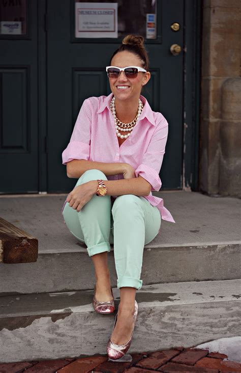 mint green pants outfit.